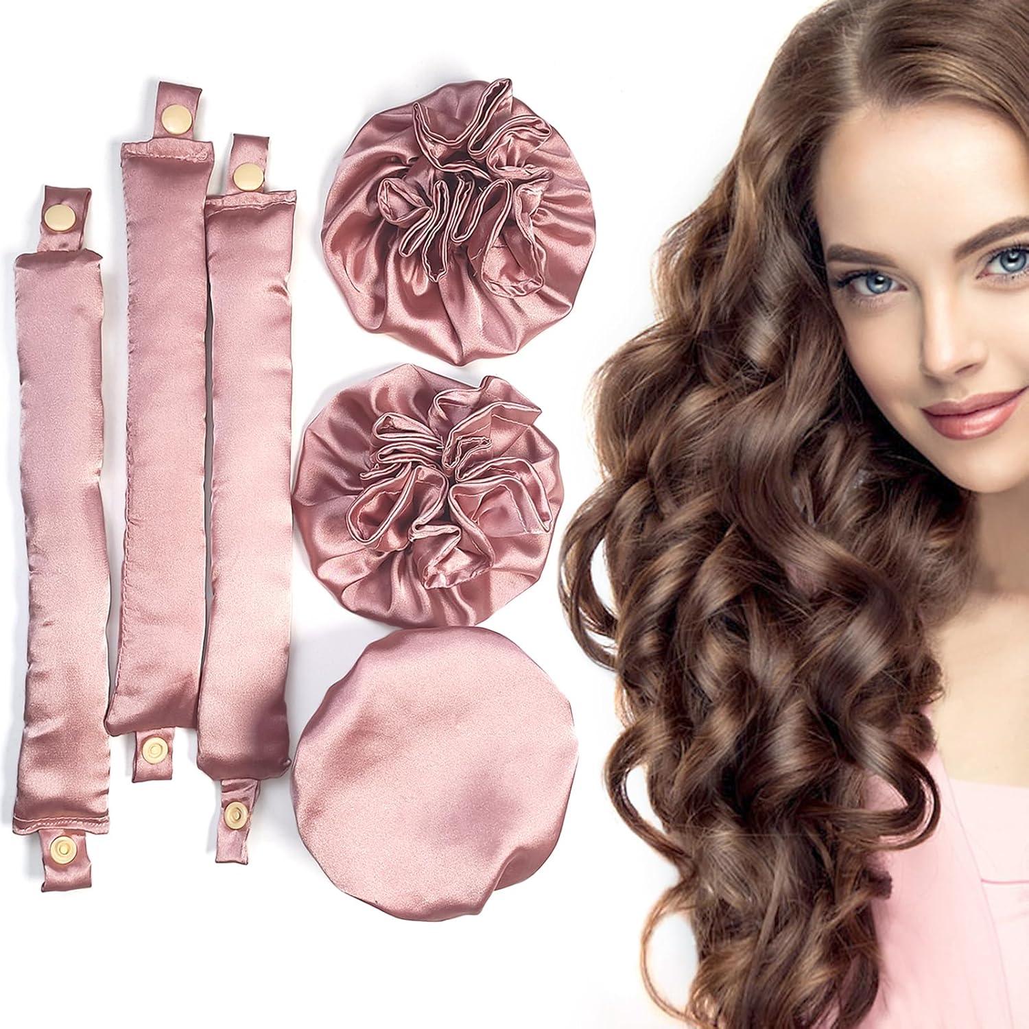 6 PCS BUN BONS PINK